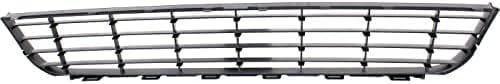 Front Bumper Grille Textured Plastic Direct Replacement Compatible With 2010-2014 Volkswagen Jetta/Golf VW1036139 1K9853677A9B9