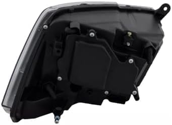 Front Headlight Assembly With Black Interior Left Driver Side Direct Replacement Compatible With 2014-2015 Ram 1500 2500 3500 CH2502245 68093221AB