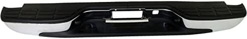 Step Bumper Face Bar With Pad Provision And Mounting Bracket Chrome Direct Replacement Compatible With 1999-2006 GMC Sierra/Chevrolet Silverado 1500 GM1103123 12496087