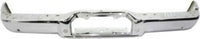 Rear Step Bumper Face Bar Chrome Steel With Object Sensor Holes Direct Replacement Compatible With 2005-2008 Ford F-150 / Lincoln Mark FO1102359 8L3Z17906C