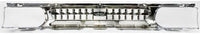 Front Grille Chrome Shell & Painted Dark Argent Insert Plastic Direct Replacement Compatible With 1996-1999 Nissan Pathfinder NI1200176 623100W401