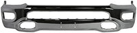 Front Bumper Chrome + Grille Black + Lower Valance Textured + End Extension + Fog Lights With Bezel and Bracket Left & Right Side Direct Replacement Compatible With 2019-2024 Ram 1500