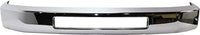 Front Bumper Steel + Grille Chrome Shell With Painted Gray Insert + Lower Valance Textured Direct Replacement Compatible With 2008-2019 Ford Econoline Van