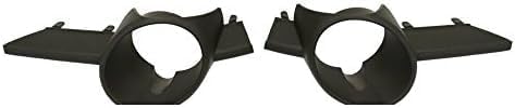 Set of 2 Front Fog Light Molding Primed Right Passenger & Left Driver Side Direct Replacement Compatible With 2008-2010 Chrysler Town & Country CH2599102 CH2598102 5113234AA 5113235AA