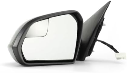 Front Power Mirror Heated Manual Folding Primed Plastic Left Driver Side Direct Replacement Compatible With 2015-2019 Hyundai Sonata HY1320203 87610C2000