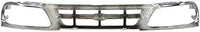 Front Grille Cross Bar Chrome Shell With Gray Insert Plastic Direct Replacement Compatible With 1997-1998 Ford F-150 / F-250 FO1200320 F85Z8200BAA