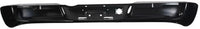 Rear Bumper Face Bar Steel + Step Pad Primed Plastic Direct Replacement Compatible With 2002-2008 Dodge Ram 1500/2003-2009 2500 3500 CH1102352 CH1191110 5073625AE 55077340AD