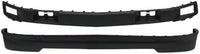 Front Bumper Molding With Tow Hook Holes + Lower Valance Air Deflector Textured Direct Replacement Compatible With 2015-2020 Chevrolet Suburban/Tahoe GM1044136 GM1095201 22936501