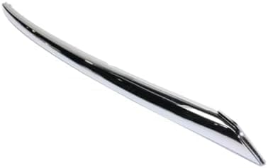 Set Of 2 Front Bumper Molding Chrome Left Driver & Right Passenger Side Direct Replacement Compatible With 2013-2016 Nissan Pathfinder NI1047102 NI1046102 620743KA0A 620753KA0A