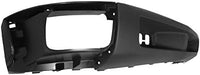 Front Bumper Impact Bar Chrome + Lower Valance Textured + End Caps Plastic Left Driver & Right Passenger Side Direct Replacement Compatible With 2009-2013 Chevrolet Silverado 1500
