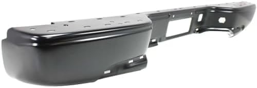 Rear Step Bumper Fleetside Powdercoated Black Steel Direct Replacement Compatible With 1999-2006 Chevrolet Silverado/GMC Sierra 1500 2500HD 3500 GM1102412 88944059