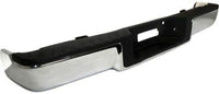 Rear Step Bumper Face Bar With Pads Chrome Steel Direct Replacement Compatible With 2006-2008 Ford F-150 FO1103140 8L3Z17906B-PFM