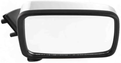 AUTOS PARTS PLUS Set Of 2 Front Mirror Manual Folding Non-Heated Chrome Plastic Left Driver & Right Passenger Side Direct Replacement Compatible With 1986-1994 Nissan D21 / 1995-1997 Pickup