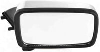 AUTOS PARTS PLUS Set Of 2 Front Mirror Manual Folding Non-Heated Chrome Plastic Left Driver & Right Passenger Side Direct Replacement Compatible With 1986-1994 Nissan D21 / 1995-1997 Pickup