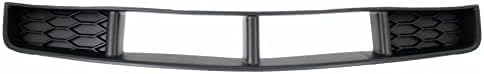 Front Bumper Upper & Lower Grille Textured Black Shell And Insert Plastic Direct Replacement Compatible With 2005-2009 Ford Mustang FO1200422 FO1036114 6R3Z8200BA 7R3Z17K945BA