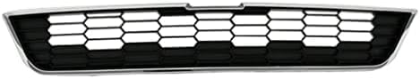 Front Grille Assembly Plastic Textured Gray Shell And Insert Direct Replacement Compatible With 2012-2016 Chevrolet Sonic GM1200638 95215846