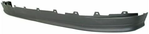 Front Bumper Face Bar Chrome + Lower Valance Panel Textured Direct Replacement Compatible With 1992-1997 Ford F-Series FO1002236 FO1095154 F2TZ17757A F2TZ17626A