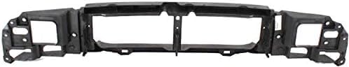 Front Grille Chrome Shell & Gray Insert + Header Panel Thermoplastic And Fiberglass + Headlight Left & Right Side Direct Replacement Compatible With 1998-2000 Ford Ranger FO1200341