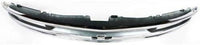 Front Grille Assembly Chrome Shell & Painted Gray Insert With Dual Headlight Holes Direct Replacement Compatible With 1996-2002 Chevrolet Express 1500 2500 3500 GM1200382 15037242