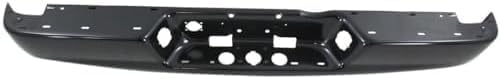 Rear Bumper Face Bar Steel + Step Pad Primed Plastic Direct Replacement Compatible With 2002-2008 Dodge Ram 1500/2003-2009 2500 3500 CH1102352 CH1191110 5073625AE 55077340AD
