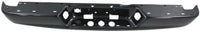 Rear Bumper Face Bar Steel + Step Pad Primed Plastic Direct Replacement Compatible With 2002-2008 Dodge Ram 1500/2003-2009 2500 3500 CH1102352 CH1191110 5073625AE 55077340AD