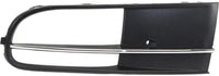 Set Of 2 Front Fog Light Molding Primed With Chrome Insert Right Passenger & Left Driver Side Direct Replacement Compatible With 2012-2019 Volkswagen Beetle VW1039117 VW1038117
