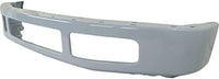 Front Bumper Painted Gray Steel With Moulding Hole Direct Replacement Compatible With 2008-2010 Ford F-450 Super Duty FO1002405 8C3Z17757FPTM