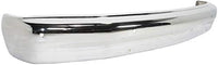 Front Bumper Face Bar Chrome Without Molding Holes Direct Replacement Compatible With 1991-1996 Dodge Dakota CH1002167 55034316