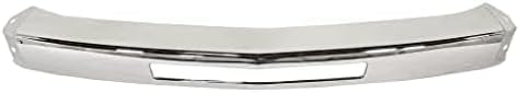 Front Bumper Impact Bar Steel + Lower Valance Air Deflector + Extension + End Caps + Brackets Left & Right Side Direct Replacement Compatible With 2007-2013 Chevrolet Silverado 1500