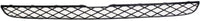 Front Bumper Upper Grille Textured Plastic Direct Replacement Compatible With 2008-2014 BMW X6 / 2007-2013 X5 BM1036117 51117159597