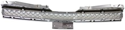 ont Upper & Lower Grilles Chrome Plastic Direct Replacement Compatible With 2007-2013 Chevrolet Avalanche / 2007-2014 Tahoe GM1200590 GM1200609 22830012 15944326