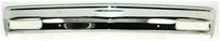 Front Bumper Chrome Steel Without Molding Holes + Lower Valance Air Deflector Primed Direct Replacement Compatible With 1983-1990 Chevrolet S10 Blazer / 1982-1990 Pickup GM1002365