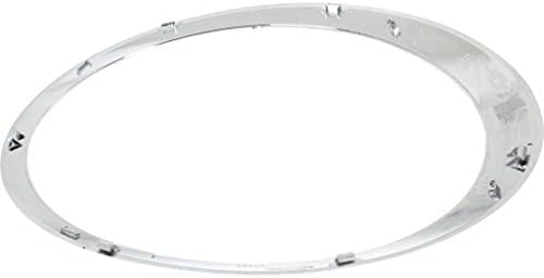 Set Of 2 Front Head Light Bezel Chrome Plastic Left Driver & Right Passenger Side Direct Replacement Compatible With 2007-2015 Mini Cooper MC2507101 MC2506101 51137149906 51137149905