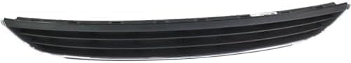 Front Bumper Lower Grille With Chrome Trim Plastic Direct Replacement Compatible With 2011-2014 Volkswagen Jetta VW1036120 5C6853671RYP