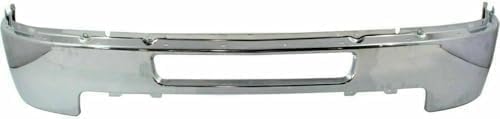 Front Bumper Chrome Steel + Grille + Upper Cover + Lower Valance + Extension Textured Direct Replacement Compatible With 2011-2014 Chevrolet Silverado 2500HD 3500HD GM1002838