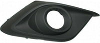 Set Of 2 Front Fog Light Molding Textured Plastic Left Driver & Right Passenger Side Direct Replacement Compatible With 2014-2016 Mazda 3 MA1039123 MA1038123 BHR150C11A BHR150C21A