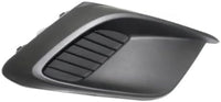 Set Of 2 Front Fog Light Cover Textured Plastic Left Driver & Right Passenger Side Direct Replacement Compatible With 2014-2016 Mazda 3 / Sport MA1039122 MA1038122
