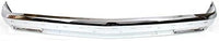 Front Bumper Face Bar Chrome Steel With Molding Holes Direct Replacement Compatible With 1991-1994 Chevrolet S10 / Blazer / 1991 GMC S15 Jimmy / 1991-1993 GMC Sonoma GM1002173
