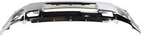 Front Bumper Face Bar Chrome Steel Direct Replacement Compatible With 2004-2015 Nissan Titan / 2005-2007 Armada NI1002136 62022ZR08A
