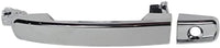 Front Exterior Door Handle Chrome Plastic Left Driver Side Direct Replacement Compatible with 2004-2008 Nissan Maxima / 2005-2015 Frontier NI1310120 80607EA05A 8282282Z60