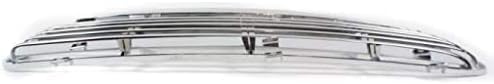 Front Grille Insert Horizontal Bar Chrome Right Passenger & Left Driver Side Direct Replacement Compatible With 2002-2005 Dodge Ram 1500 2500 3500 CH1201104 CH1201103 5073296AA
