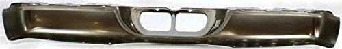 Rear Step Bumper Face Bar Chrome Steel Direct Replacement Compatible With 2000-2006 Toyota Tundra TO1102229 521510C021