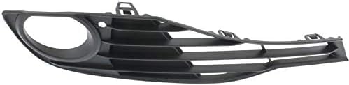 Set Of 2 Front Fog Lamp Molding Textured Right Passenger & Left Driver Side Direct Replacement Compatible With 2012-2015 BMW 3 Series BM1039129 BM1038129 51117255368 51117255369