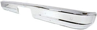 Step Bumper Face Bar Only With Pad Provision Without Mounting Bracket Chrome Direct Replacement Compatible With 1978-1996 GMC G-Series Van GM1102124 15975716