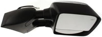 Set Of 2 Front Power Mirror Manual Folding Heated Chrome Plastic Left Driver & Right Passenger Side Direct Replacement Compatible With 2004-2005 Nissan Titan SE NI1321202 NI1320202