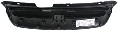 Front Grille Primed Shell And Insert Plastic Direct Replacement Compatible With 1998-2000 Honda Accord HO1200140 75101S82A01