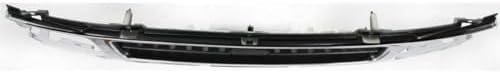 Front Grille Chrome Shell & Painted Dark Argent Insert Plastic Direct Replacement Compatible With 1996-1999 Nissan Pathfinder NI1200176 623100W401