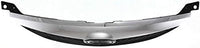 Front Grille Assembly Primed Shell And Insert With Chrome Upper Bar Plastic Direct Replacement Compatible With 2003-2005 Mazda 6 S 6 MA1200166 GK2A50710C