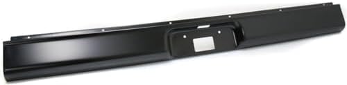 Rear Roll Pan Primed Steel with License Plate Holes & Light Kit Direct Replacement Compatible with 1973-1986 Chevrolet/GMC C/k Series REPC825511