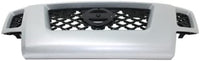 Front Grille Painted Silver Shell With Gray Insert Plastic Direct Replacement Compatible With 2009-2013 Nissan Xterra NI1200241 62310ZL00A